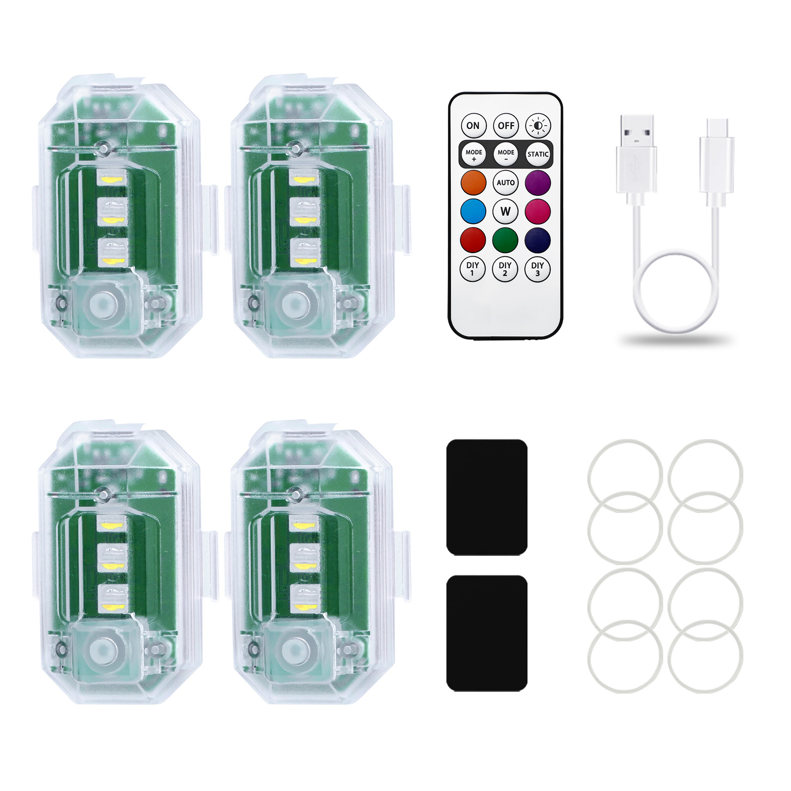 Drone Strobe Light - Luces Led inalámbricas LECART para coche,