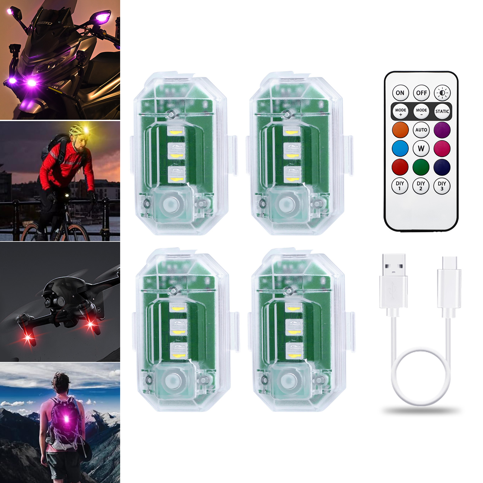 Luces Led inalámbricas LECART  - Drone Strobe Light reseña y precio