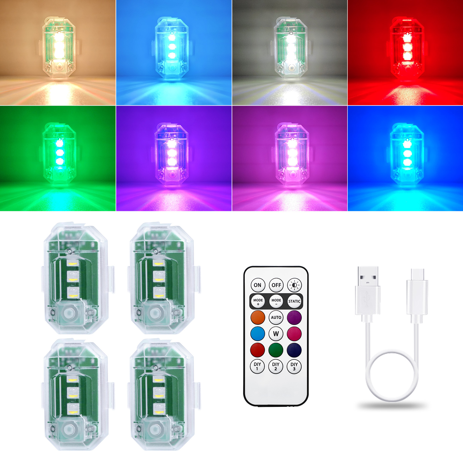 Luces Led inalámbricas LECART  - Drone Strobe Light reseña y precio