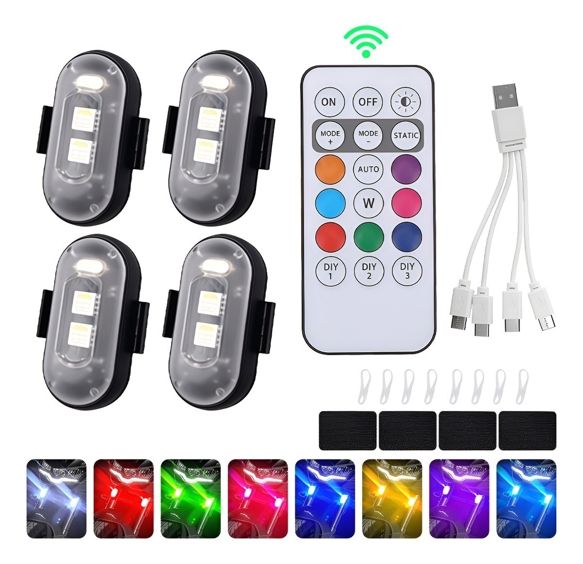 4 Luces Estroboscópicas LED co - Drone Strobe Light reseña y precio