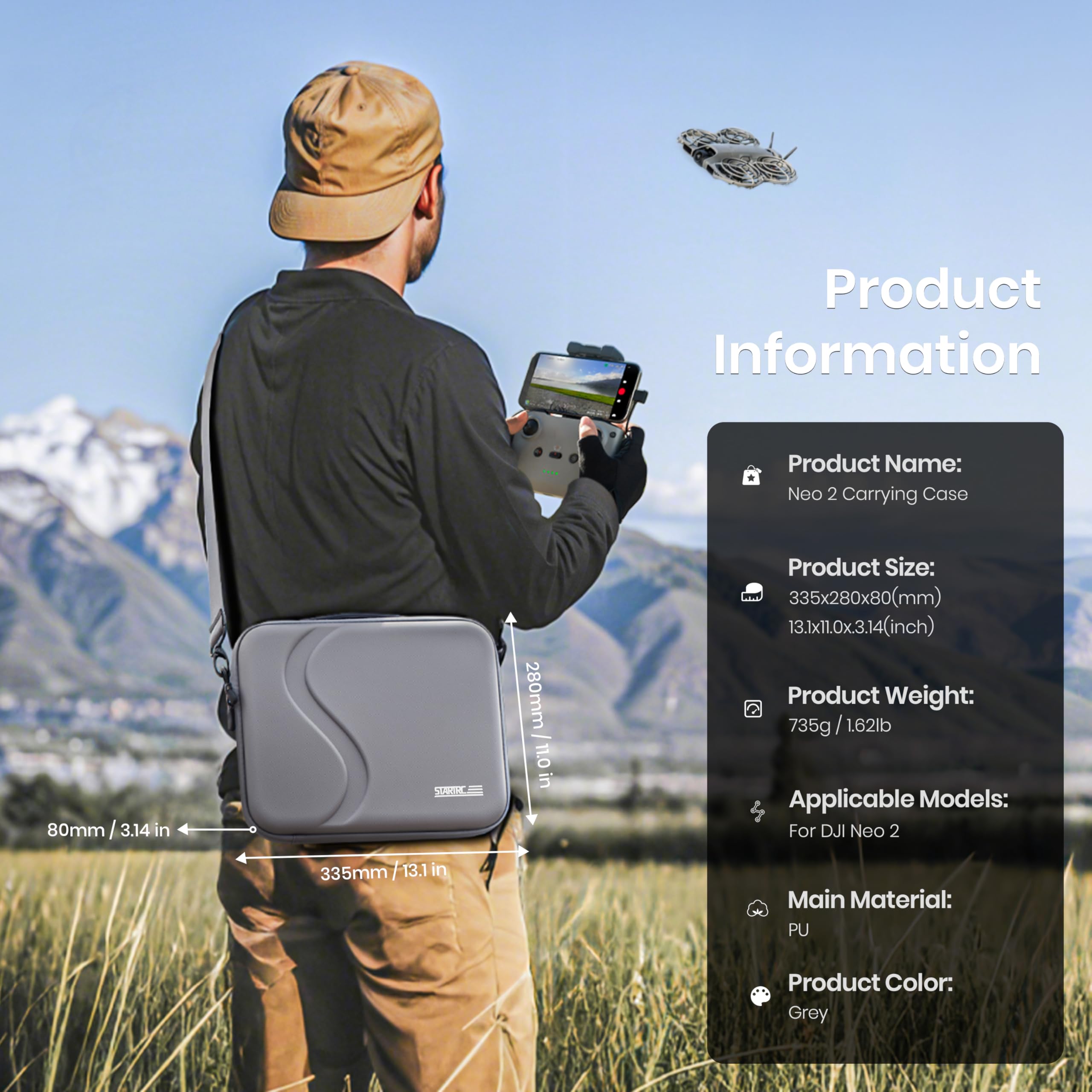 Estuche de Transporte para Acc - Drone Controller Hood reseña y precio